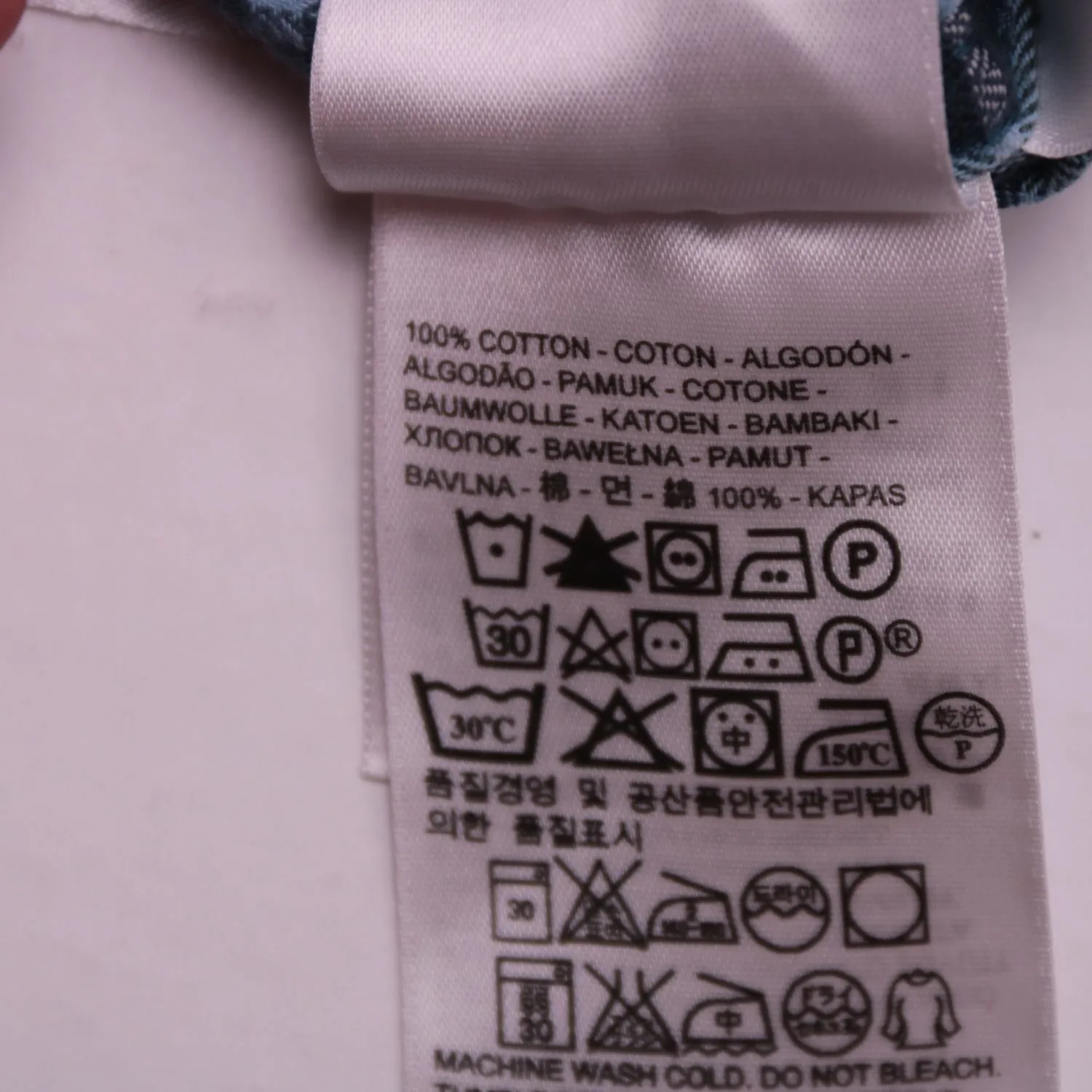 Мужская рубашка Levi's в клетку с карманами, размер 46 (S)