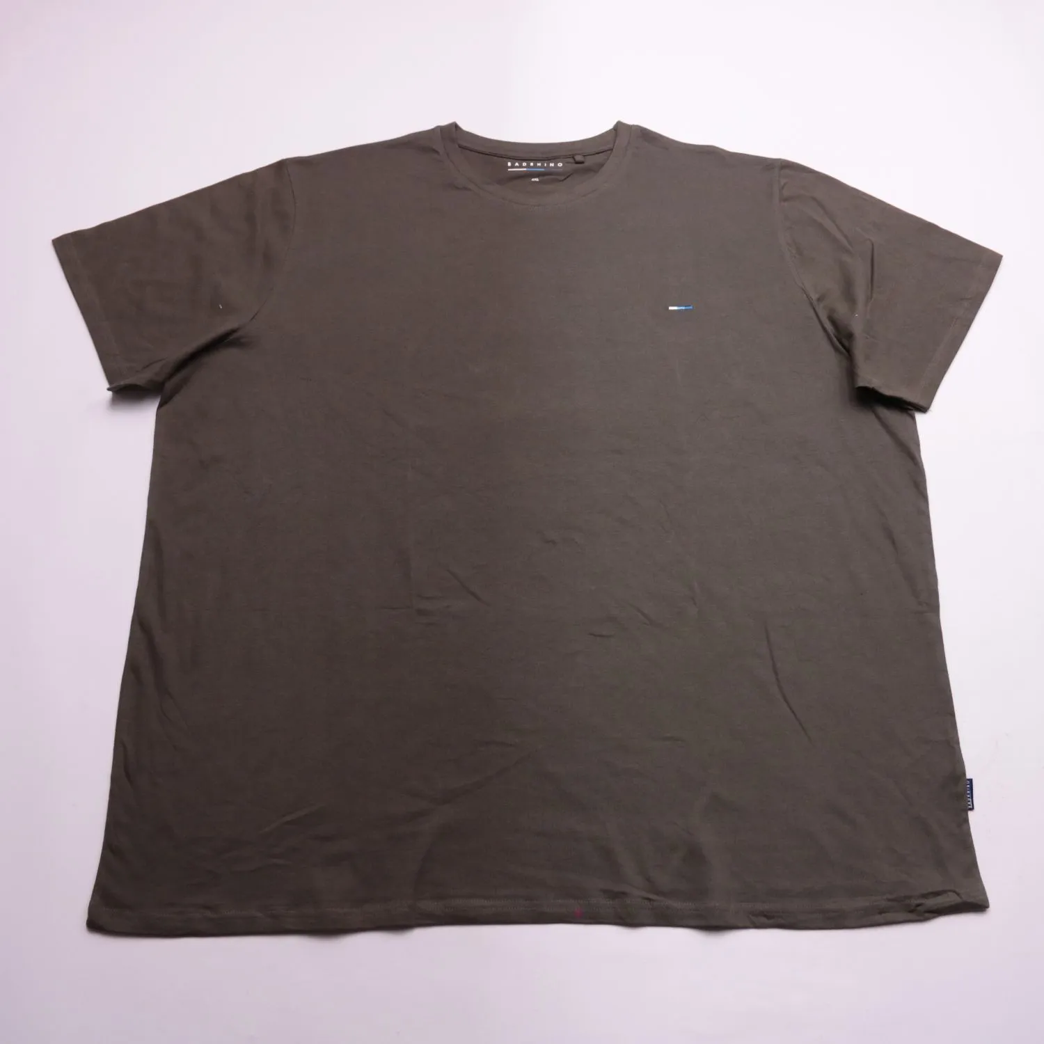 Тёмно-коричневая футболка BADRHINO свободного кроя, размер 62 (4XL)